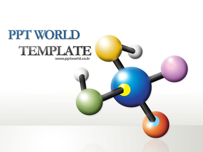 원 분자구조 템플릿 PPT 템플릿 [고급형]분자구조 템플릿(메인)