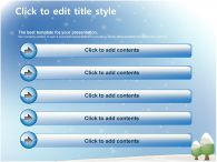 하양 눈 오는 날 PPT 템플릿 눈 오는 날(자동완성형 포함)_슬라이드5