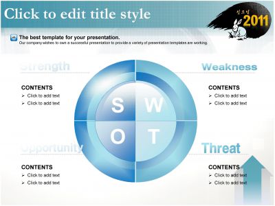 1종 SWOT 다이어그램 SWOT PPT 템플릿 1종 SWOT 다이어그램_슬라이드1