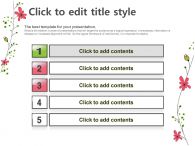 식물 꽃잎 PPT 템플릿 화사한 봄의 향기(자동완성형 포함)_슬라이드5