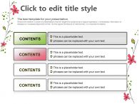 식물 꽃잎 PPT 템플릿 화사한 봄의 향기(자동완성형 포함)_슬라이드6
