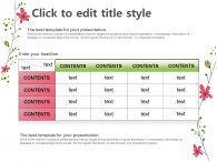식물 꽃잎 PPT 템플릿 화사한 봄의 향기(자동완성형 포함)_슬라이드9