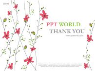 식물 꽃잎 PPT 템플릿 화사한 봄의 향기(자동완성형 포함)_슬라이드26