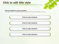 나뭇잎 자연 PPT 템플릿 싱그런 물방울 템플릿(자동완성형 포함)_슬라이드6