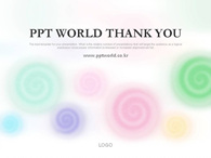  심플  디자인 PPT 템플릿 알록달록 회오리 템플릿(자동완성형 포함)_슬라이드26