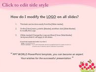 핑크 디자인 PPT 템플릿 봄의 꽃 튤립이 있는 템플릿_슬라이드1
