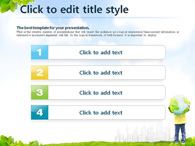 잔디 환경 PPT 템플릿 자연속의 아이와 지구(자동완성형포함)_슬라이드5