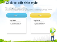 잔디 환경 PPT 템플릿 자연속의 아이와 지구(자동완성형포함)_슬라이드6
