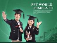 새출발 우정 PPT 템플릿 졸업과 새출발(자동완성형포함)_슬라이드1