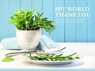식탁 테이블 PPT 템플릿 건강에 좋은 허브_슬라이드4