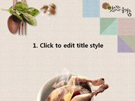 창살 먹 PPT 템플릿 맛있는 복날 보양식_슬라이드2