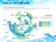물결 물감 PPT 템플릿 시원한 바다의 돌고래(자동완성형포함)_슬라이드19