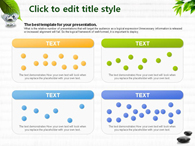 녹색 장판 PPT 템플릿 돌위의 나뭇잎과 물한잔의 여유_슬라이드13