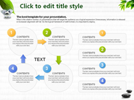 녹색 장판 PPT 템플릿 돌위의 나뭇잎과 물한잔의 여유_슬라이드17