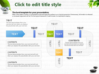 녹색 장판 PPT 템플릿 돌위의 나뭇잎과 물한잔의 여유_슬라이드26