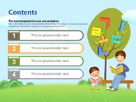 책 하늘 PPT 템플릿 아빠와 함께 한글공부_슬라이드2