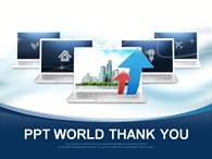 기업 모니터 PPT 템플릿 디지털 네트워크 시스템_슬라이드36