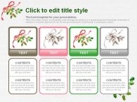 계절 꽃 PPT 템플릿 해피 크리스마스_슬라이드7