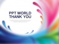 컬러 물방울 PPT 템플릿 물결 그래픽_슬라이드4