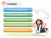 오렌지 라인 PPT 템플릿 피아노 건반위의 아이_슬라이드2