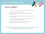 쇼핑 뷰티 PPT 템플릿 양말 디자인 템플릿_슬라이드3