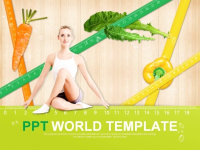 미용 푸드 PPT 템플릿 채식 다이어트 템플릿(자동완성형포함)(메인)