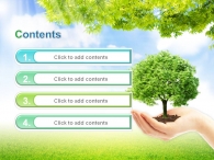 nature 환경 PPT 템플릿 푸른 숲 가꾸기 템플릿_슬라이드1