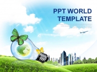 파워포인트 ppt PPT 템플릿 신재생 에너지 도시 건설(자동완성형포함)_슬라이드1