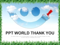 그림 미술 PPT 템플릿 맑은 자연과 웃음(자동완성형포함)_슬라이드36