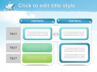 그린 새 PPT 템플릿 비둘기의 희망찬 날개짓(자동완성형포함)_슬라이드10