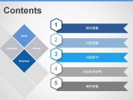 계획 설계 PPT 템플릿 심플한 블루 도형 사업계획서 템플릿(자동완성형포함)_슬라이드2