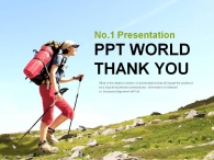 나뭇잎 경치 PPT 템플릿 즐거운 산 트래킹(자동완성형포함)_슬라이드26