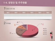 일정 대차대조표 PPT 템플릿 핑크 뷰티 코스메틱(자동완성형포함)_슬라이드8