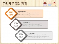 세부일정계획 기대효과 PPT 템플릿 맛있는 머핀이 있는 베이커리(자동완성형포함)_슬라이드23