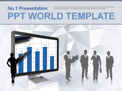 선 상승 PPT 템플릿 성공하는 비즈니스사업가들(자동완성형포함)