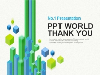 네모 상승 PPT 템플릿 역동적인 상승하는 입체도형_슬라이드4