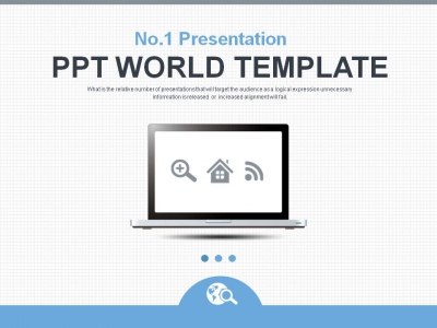 그래픽 모눈종이 PPT 템플릿 통신 네트워크 비즈니스(자동완성형포함)