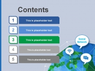 궤적 일러스트 PPT 템플릿 글로벌 소셜 네트워크 서비스(자동완성형포함)_슬라이드2