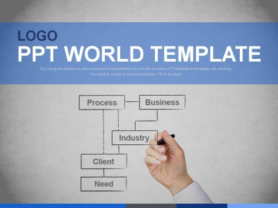 클라이언트 욕구 PPT 템플릿 비즈니스 브레인 스토밍(자동완성형포함)
