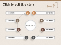디자인 아이콘 PPT 템플릿 모던한 브라운 원목 가구(자동완성형포함)_슬라이드7