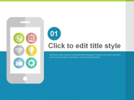 알록달록 다양한 PPT 템플릿 스마트폰과 비즈니스 아이콘_슬라이드2