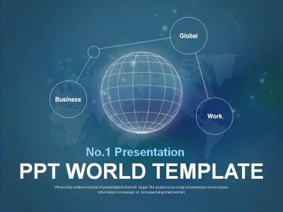 빛나는 아름다운 PPT 템플릿 글로벌 비즈니스 기획(자동완성형포함)