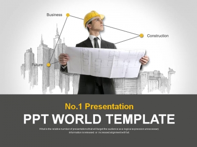 평면도 제작 PPT 템플릿 혁신적인 건축 설계(자동완성형포함)(메인)
