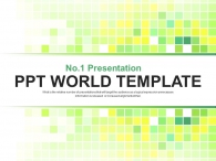 모던한 공간 PPT 템플릿 심플한 그린 모자이크 패턴(자동완성형포함)_슬라이드1