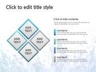 자연 워터 PPT 템플릿 시원한 물방울들(자동완성형 포함)_슬라이드10