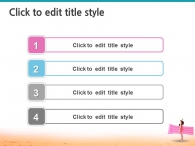 휴가 튜브 PPT 템플릿 심플한 해변의 여인(자동완성형포함)_슬라이드5