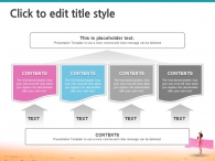 휴가 튜브 PPT 템플릿 심플한 해변의 여인(자동완성형포함)_슬라이드10