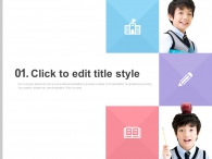 사각형 네모 PPT 템플릿 즐거운 학습 교육 준비(자동완성형포함)_슬라이드3