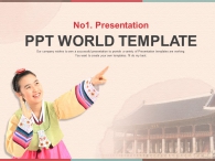 전통적 명절 PPT 템플릿 캔버스위 고궁과 훈민정음(자동완성형포함)_슬라이드1