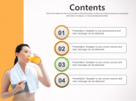 곡선 알록달록 PPT 템플릿 웰빙 다이어트(자동완성형포함)_슬라이드2
